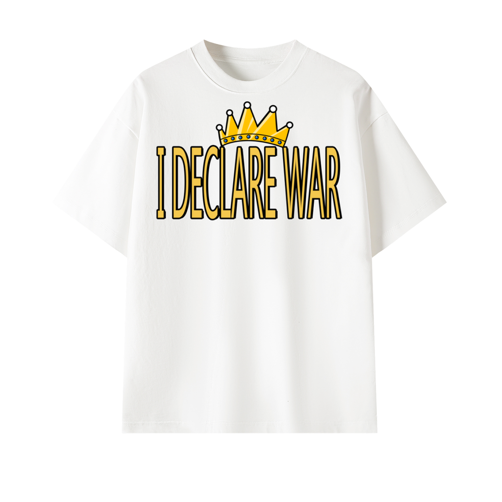 I Declare War Heavy Weight Oversized Tee