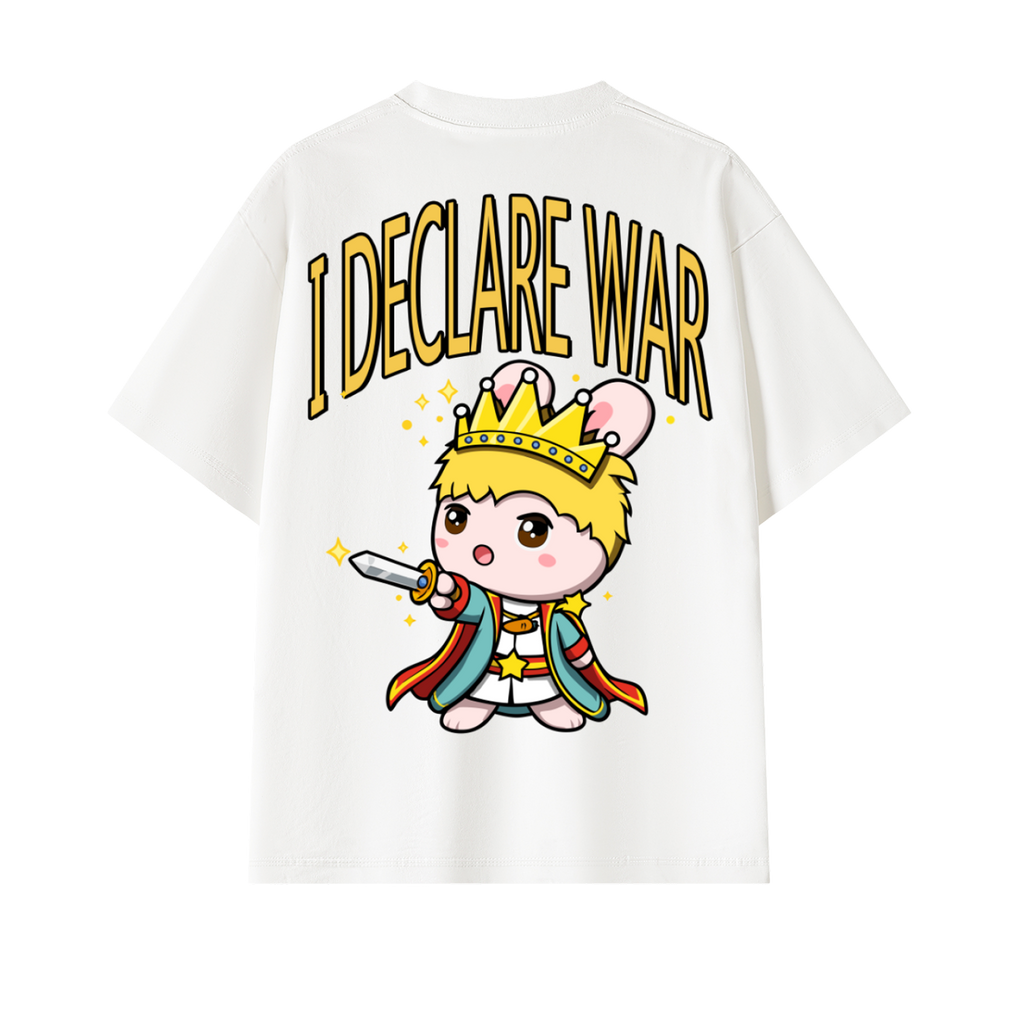 I Declare War Heavy Weight Oversized Tee