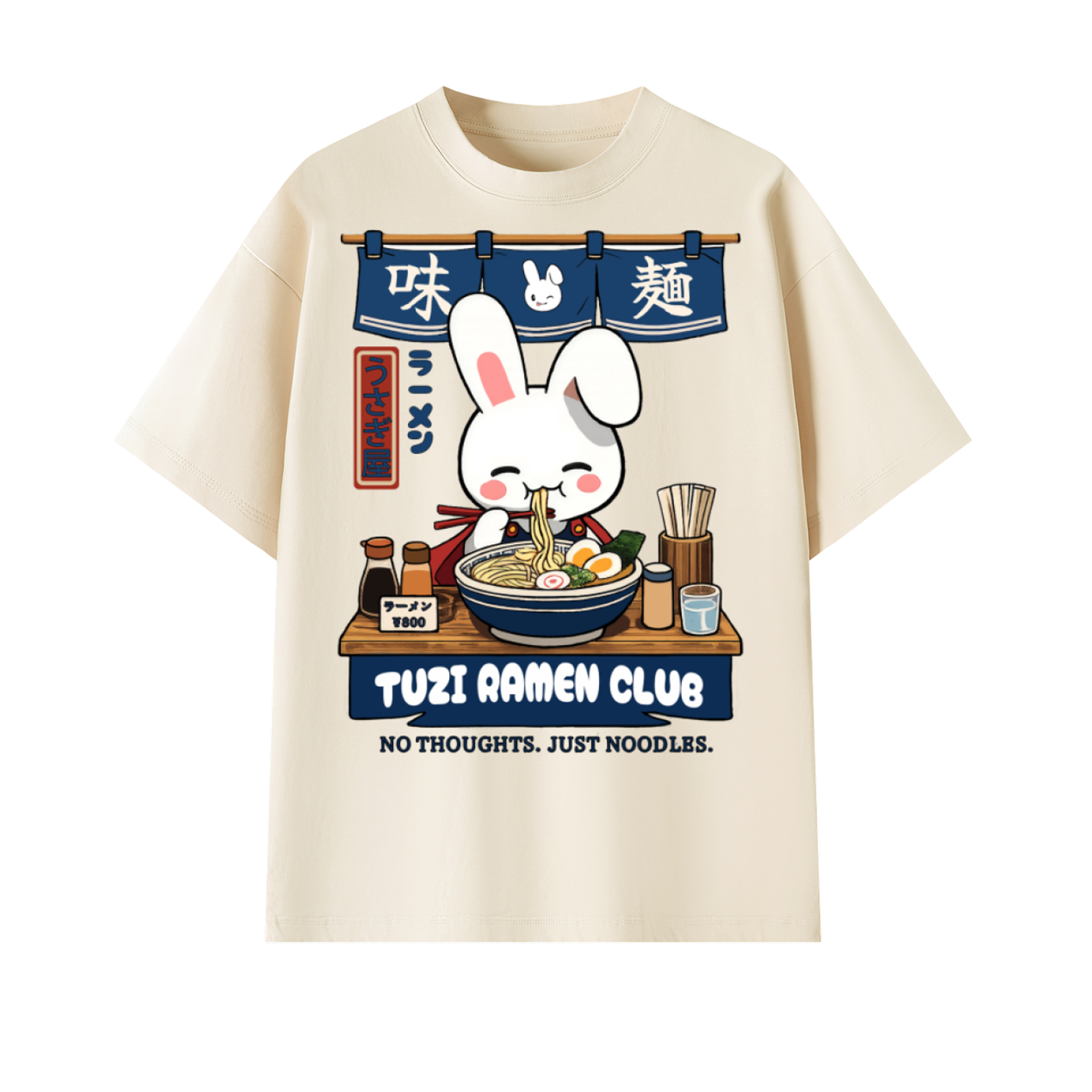 Bunny Ramen Shop Oversized Tee