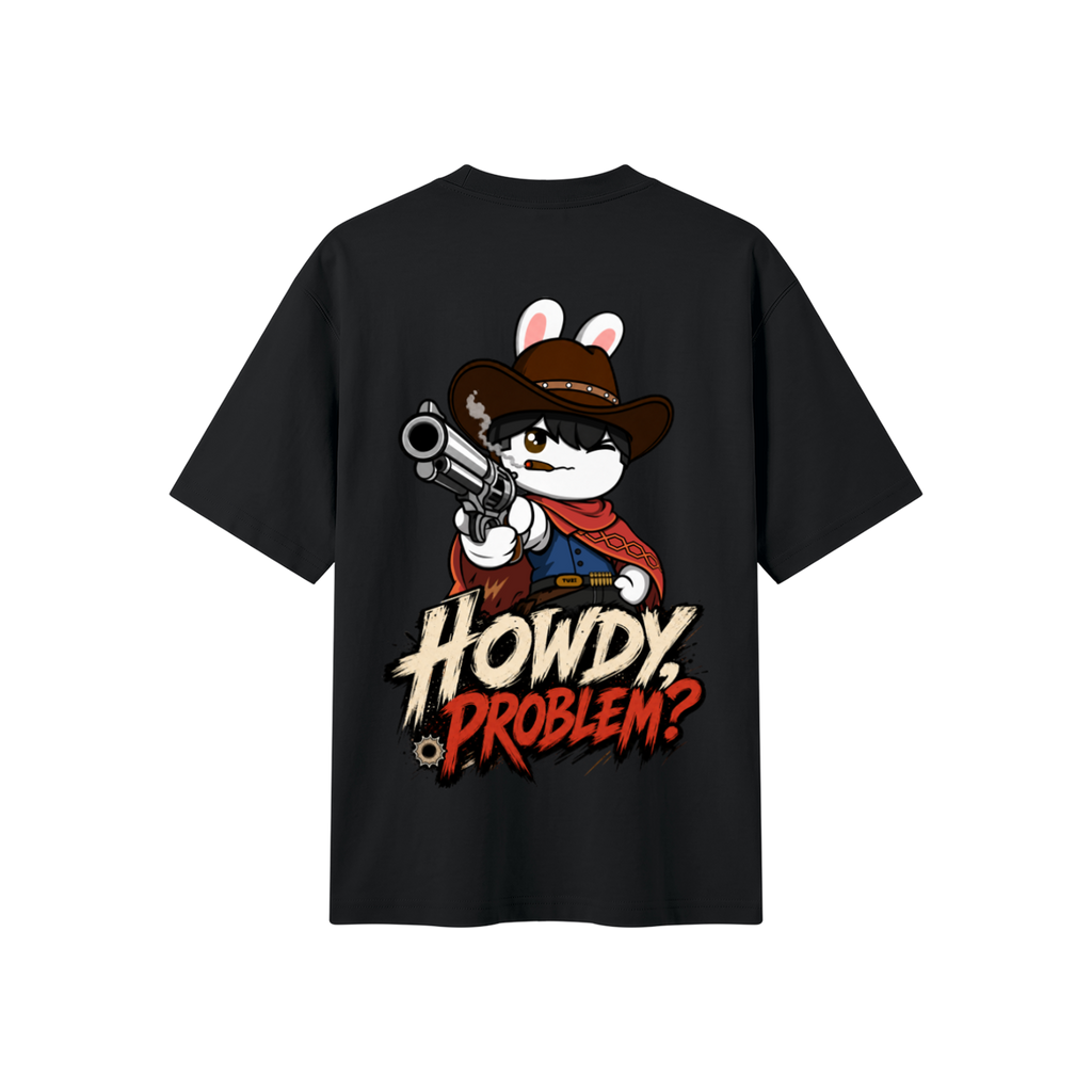 Cowboy Bunny Oversized Tee