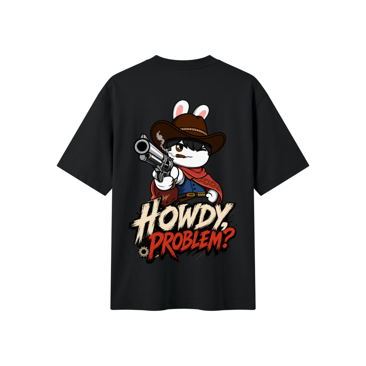 Cowboy Bunny Oversized Tee