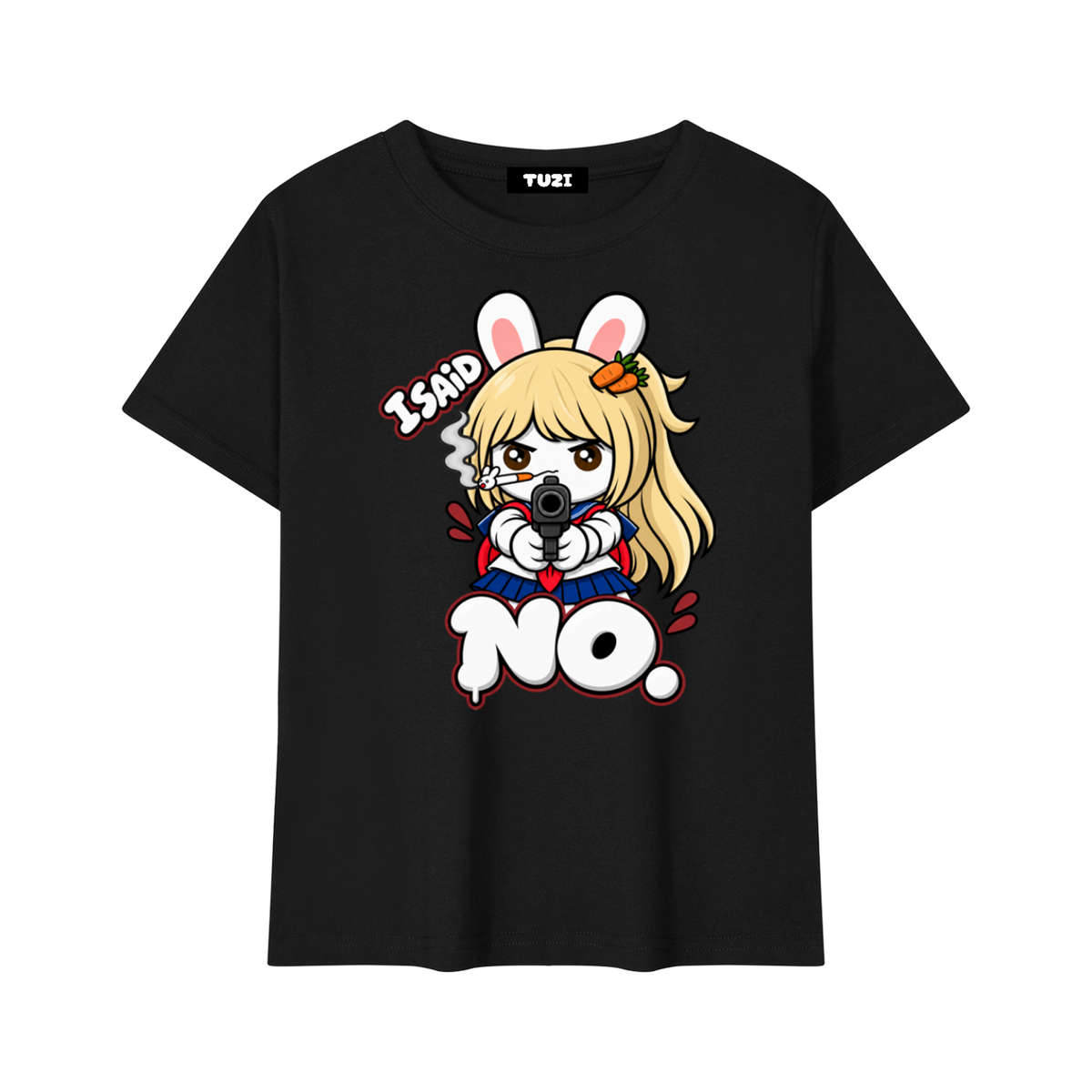 I Said No Longline Baby Tee