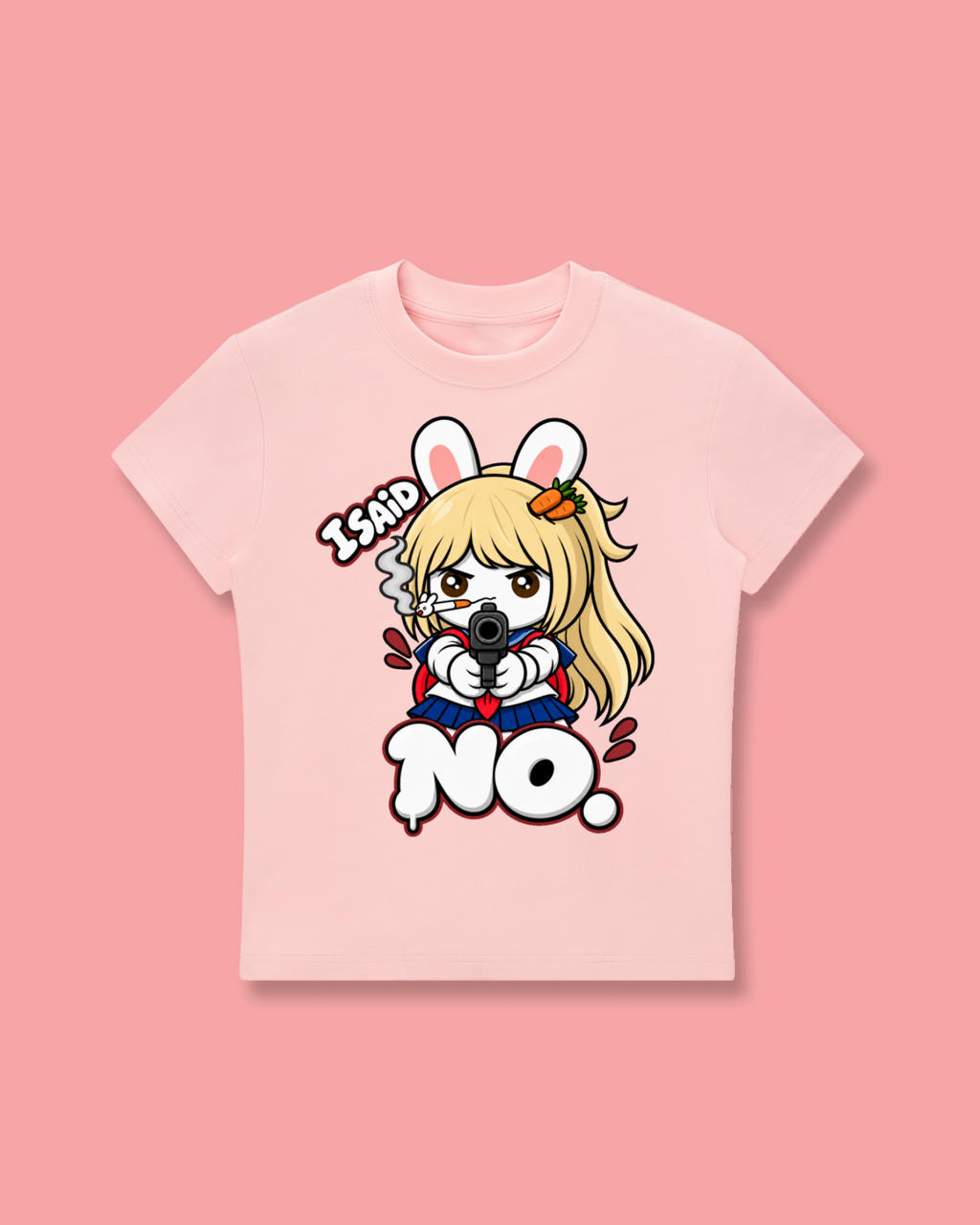 I Said No Longline Baby Tee