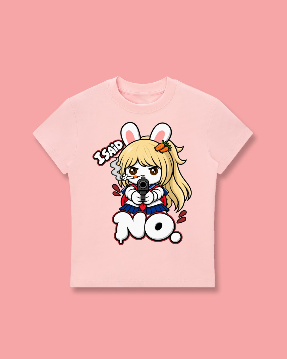 I Said No Longline Baby Tee