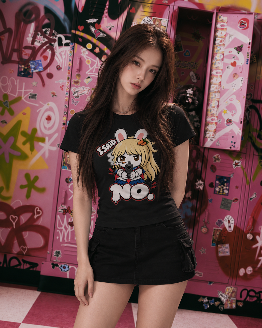 I Said No Longline Baby Tee