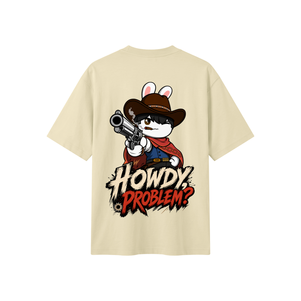 Cowboy Bunny Oversized Tee