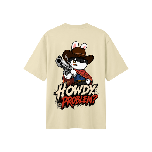 Cowboy Bunny Oversized Tee