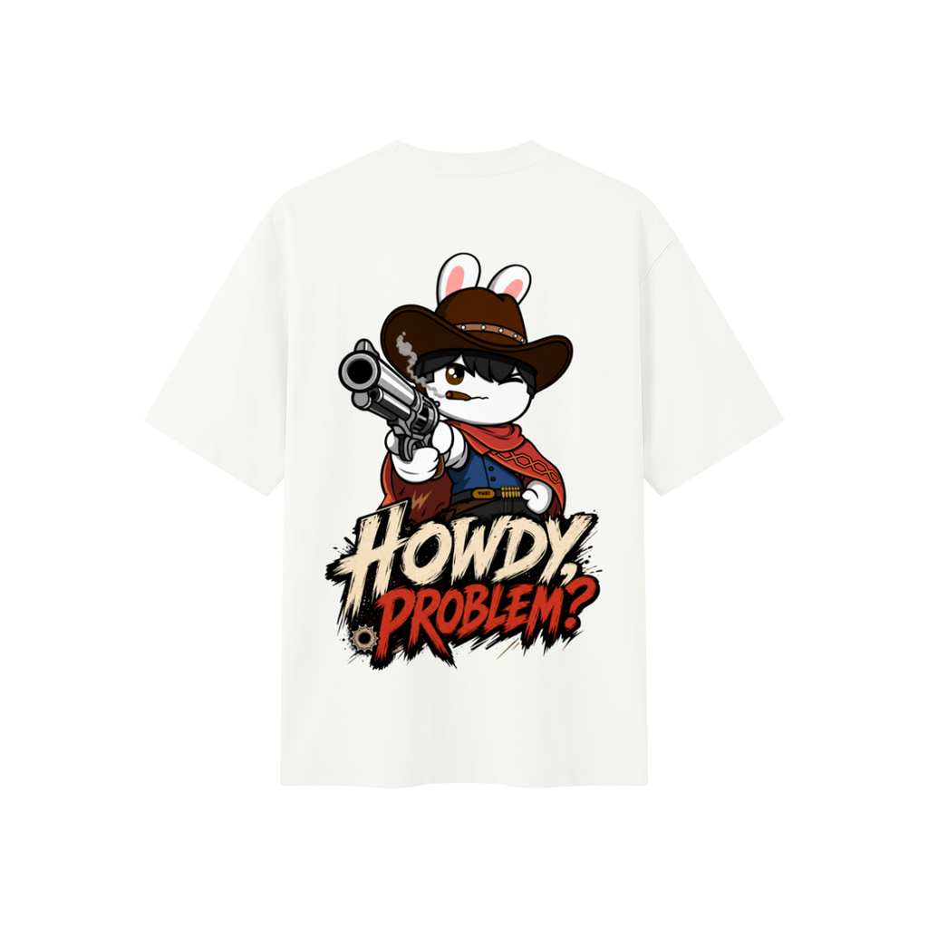 Cowboy Bunny Oversized Tee