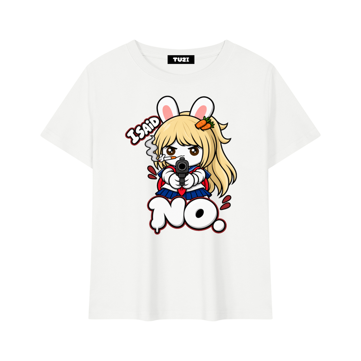 I Said No Longline Baby Tee